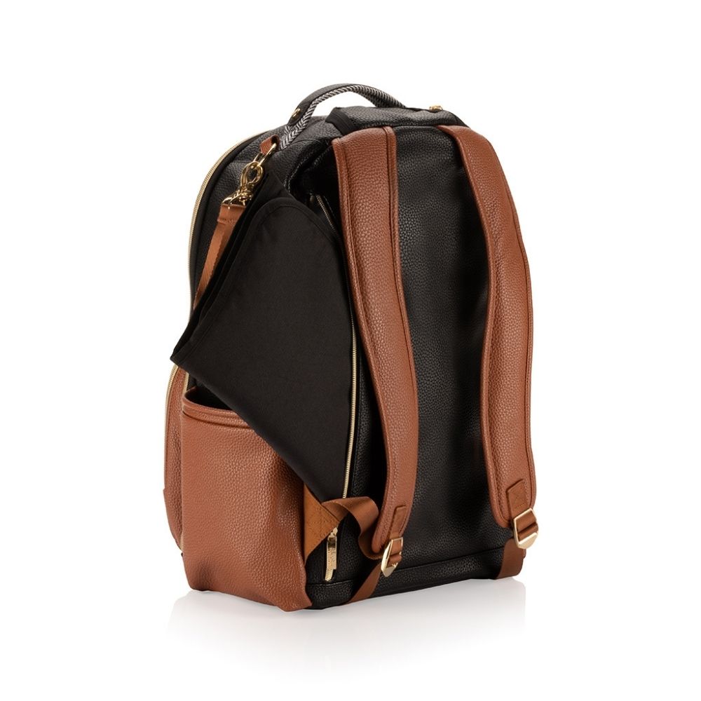 Boss Plus™ Large Diaper Bag Backpack - Coffee & Cream